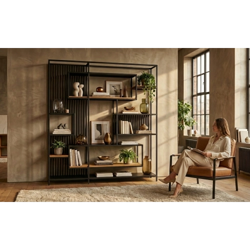 REGAŁ NA KSIĄŻKI METALOWE  RNK-138